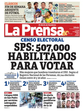 Cover of Diario La Prensa