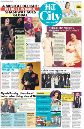 Cover of Hindustan Times (Lucknow) - Live