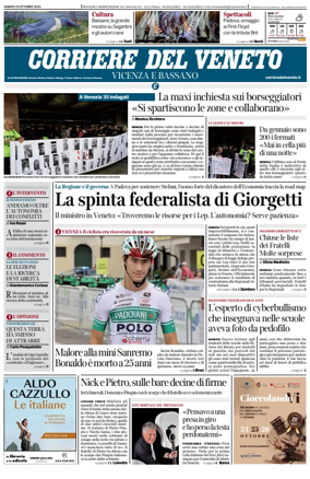 Cover of Corriere del Veneto (Vicenza e Bassano)