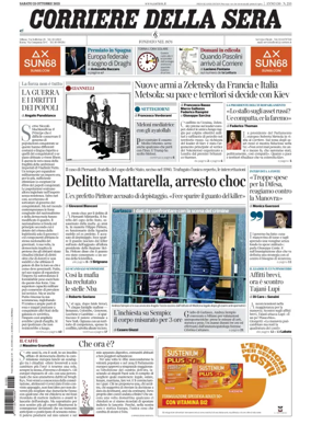 Cover of Corriere della Sera 