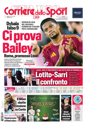 Cover of Corriere dello Sport (Lazio)