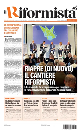 Cover of Il Riformista (Italy)