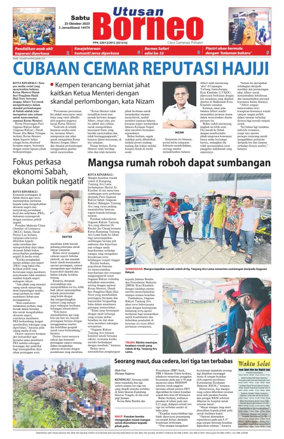 Cover of Utusan Borneo (Sabah)