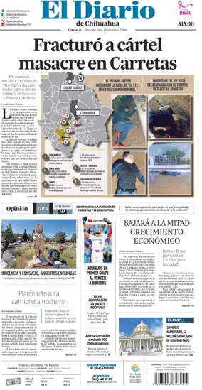 Cover of El Diario de Chihuahua