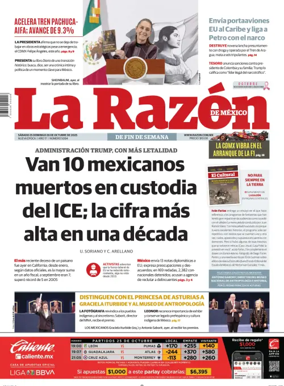 Cover of La Razón de México