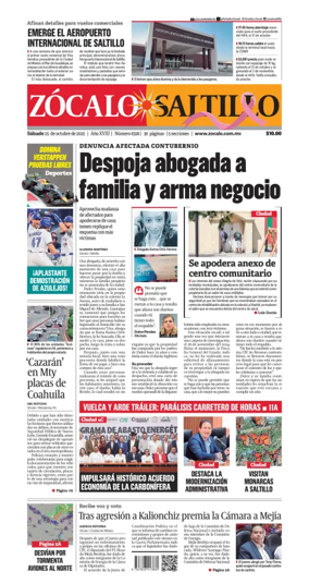 Cover of Zócalo Saltillo