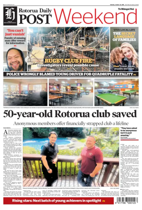 Cover of Rotorua Daily Post