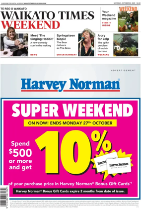 Cover of Waikato Times