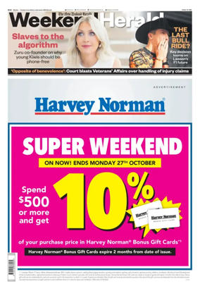 Cover of Weekend Herald