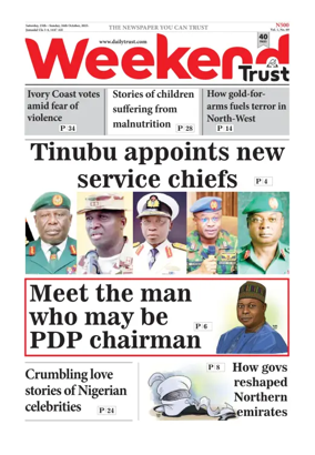 Cover of Weekly Trust