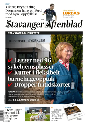 Cover of Stavanger Aftenblad