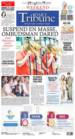 Cover of Daily Tribune (Philippines)