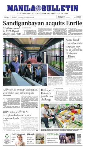 Cover of Manila Bulletin