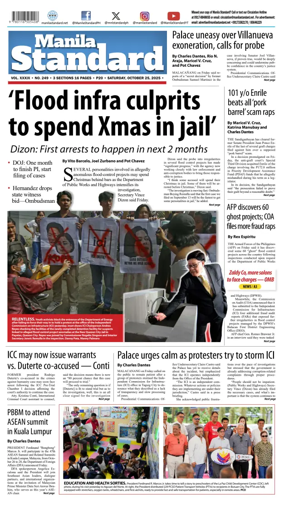 Cover of Manila Standard