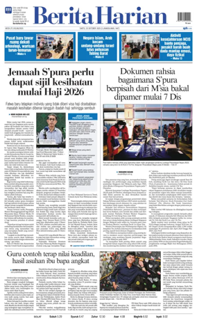 Cover of Berita Harian