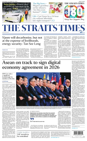 Cover of The Straits Times