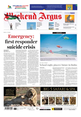 Cover of Weekend Argus (Saturday Edition)