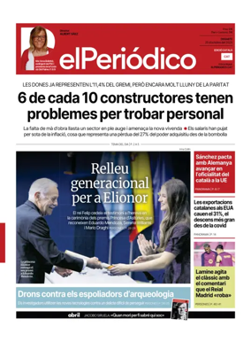 Cover of El Periódico de Catalunya (Català)
