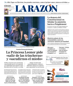 Cover of La Razon (Levante)