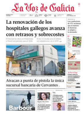 Cover of La Voz de Galicia (Lugo)