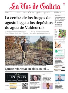 Cover of La Voz de Galicia (Ourense)