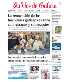 Cover of La Voz de Galicia (Pontevedra)