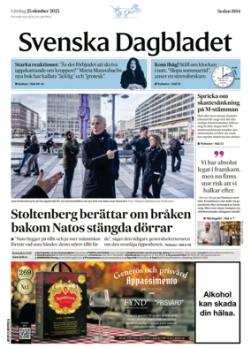 Cover of Svenska Dagbladet