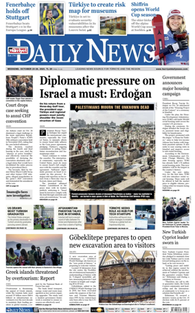 Cover of Hurriyet Daily News & Economic Review