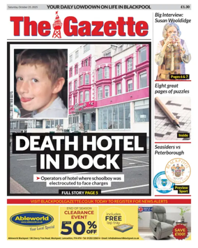 Cover of Blackpool Gazette