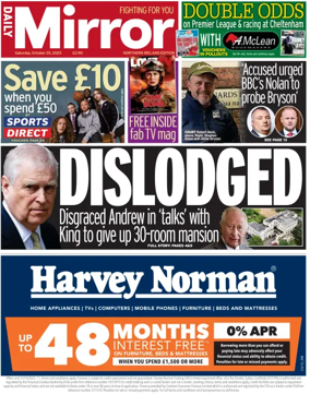 Cover of Daily Mirror (Northern Ireland)