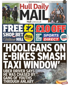 Cover of Hull Daily Mail