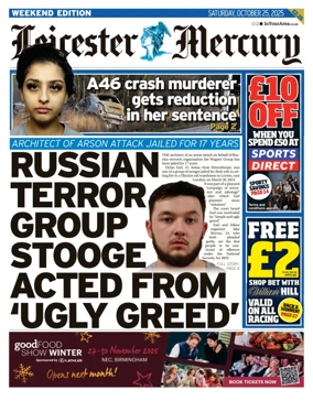 Cover of Leicester Mercury