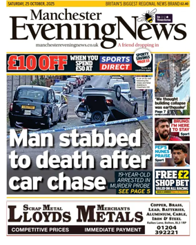 Cover of Manchester Evening News