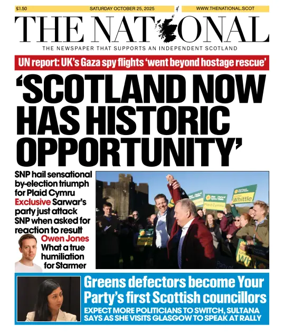 Cover of The National (Scotland)