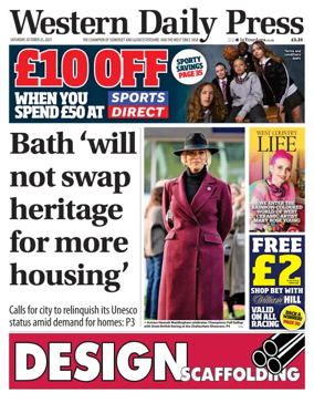 Cover of Western Daily Press (Saturday)
