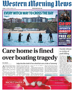 Cover of Western Morning News (Saturday)