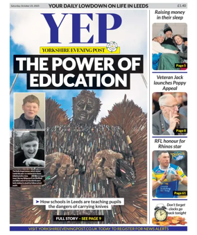Cover of Yorkshire Evening Post