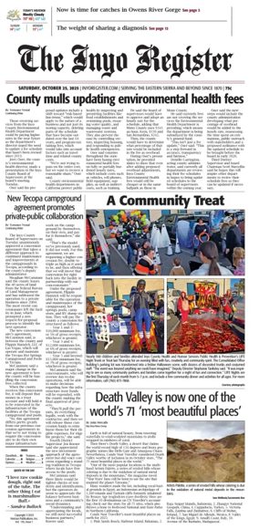 Cover of Inyo Register