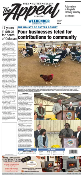 Cover of Marysville Appeal-Democrat    