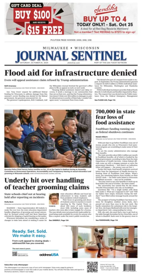 Cover of Milwaukee Journal Sentinel