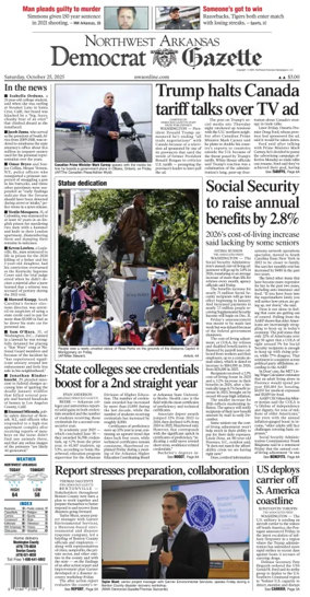 Cover of Northwest Arkansas Democrat-Gazette