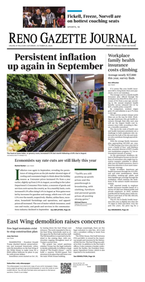 Cover of Reno Gazette Journal