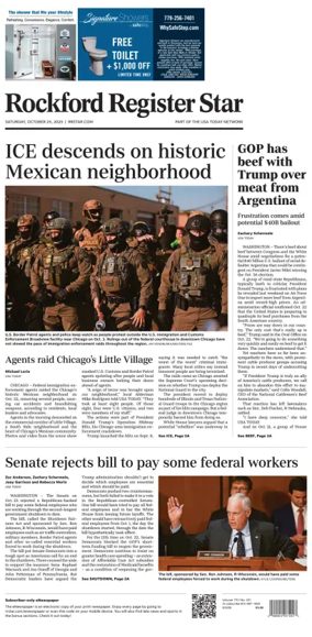 Cover of Rockford Register Star