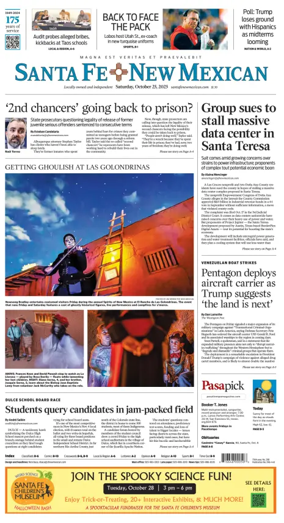 Cover of Santa Fe New Mexican