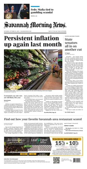 Cover of Savannah Morning News