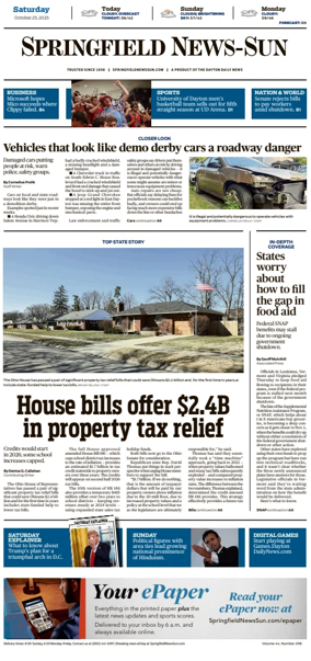 Cover of Springfield News-Sun