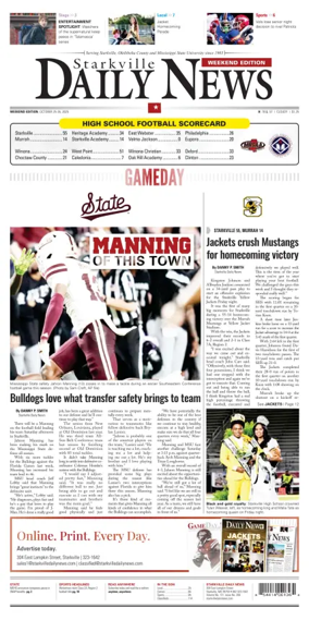 Cover of Starkville Daily News