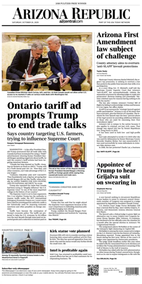 Cover of The Arizona Republic