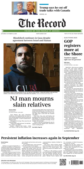 Cover of The Bergen Record