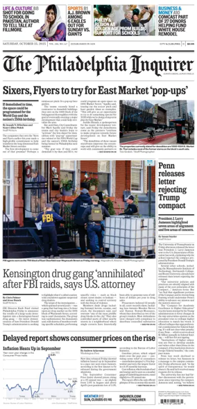 Cover of The Philadelphia Inquirer